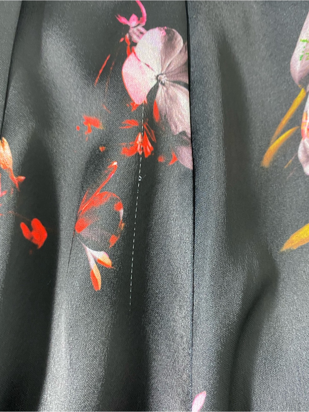 Victoria's Secret Floral Satin Wide Leg Pants Lounge Luxe - Picture 7 of 12
